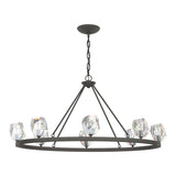 Gatsby 8-Light Chandelier in Natural Iron by Hubbardton Forge