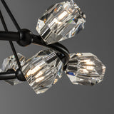 Gatsby 9-Light Ring Chandelier detail in Black, by Hubbardton Forge
