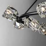 Gatsby 9-Light Ring Chandelier detail in Black, by Hubbardton Forge