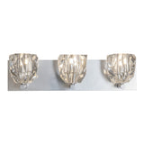 Gatsby Vanity Light 3 Light, shown in Sterling, by Hubbardton Forge
