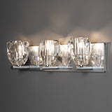 Gatsby Vanity Light 3 Light detail in Sterling, by Hubbardton Forge