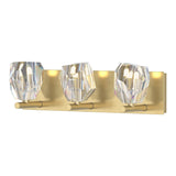 Gatsby Vanity Light 3 Light in Modern Brass by Hubbardton Forge