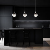 Gaze 4CCT Pendant Light Brushed Nickel By WAC Lighting Lifestyle View
