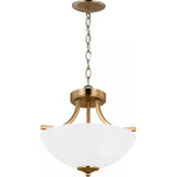 Geary Flushmount — 12.38 Inch, Satin Brass