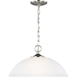 Geary Pendant — 15.75 Inch, Brushed Nickel