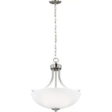 Geary Pendant — 18.63 Inch, Brushed Nickel
