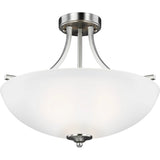Geary Semi-Flushmount — Brushed Nickel