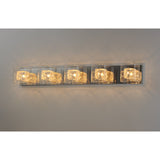 Gem Bath Vanity by ET2 - 5-Light SV Shade