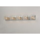 Gem Bath Vanity with PC Shade by ET2 - 5-Light