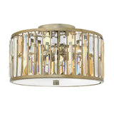 Gemma Medium Flush Mount - Silver Leaf - by Fredrick Ramond