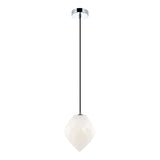 Gemma Pendant 6 Inch White