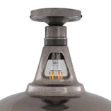 Geneva Flush Light Fitting - Antique Silver
