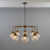 Genoa Single Tier Chandelier - Antique Brass