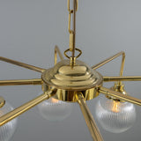 Genoa Single Tier Chandelier Satin Brass