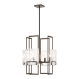 Geo Pendant 4 Light in Bronze, Clear Glass by Hubbardton Forge