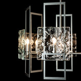 Geo Pendant 6 Light detail in Sterling, Clear Glass, by Hubbardton Forge