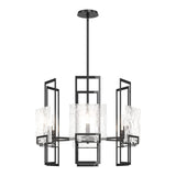 Geo Pendant 6 Light in Ink, Clear Glass by Hubbardton Forge