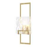 Geo Wall Sconce in Modern Brass, Clear Glass by Hubbardton Forge