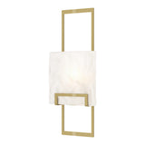 Geo Wall Sconce in Modern Brass, Frosted Glass by Hubbardton Forge