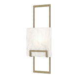 Geo Wall Sconce in Soft Gold, Frosted Glass by Hubbardton Forge