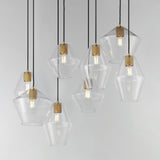 Geode Chandelier Natural Aged Brass by Maxim Lighting