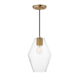 Geode Mini Pendant Natural Aged Brass by Maxim Lighting