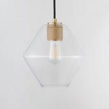 Geode Pendant Natural Aged Brass by Maxim Lighting
