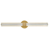Georgette LED Vanity - Large, Lacquered Brass - by Hinkley