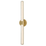 Georgette LED Vanity - Large, Lacquered Brass - by Hinkley