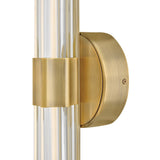 Georgette LED Vanity - Large, Lacquered Brass - by Hinkley