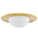 Geraldton Flush Mount Aged Brass Medium By Hudson Valley