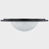 Geraldton Flush Mount Distressed Bronze Small By Hudson Valley Front View
