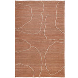 Gesso Jute Rug Terracotta By Ferm Living - Front View1