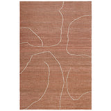 Gesso Jute Rug Terracotta By Ferm Living - Front View