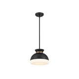 Gidget Pendant 10.25'' Matte Black + Vibrant Gold