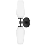 Gio Wall Sconce Black By Lark Living - Side View