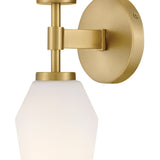 Gio Wall Sconce Lacquered Brass By Lark Living - Detailed View1