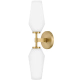 Gio Wall Sconce Lacquered Brass By Lark Living - Front View1