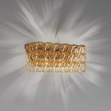 Giogali AP 2 Wall Light By Vistosi, Finish: Bronze, Color: Crystal/ Amber, , | Casa Di Luce Lighting