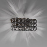 Giogali AP 2 Wall Light By Vistosi, Finish: Bronze, Color: Crystal/ Black Nickel, , | Casa Di Luce Lighting