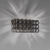 Giogali AP 2 Wall Light By Vistosi, Finish: Bronze, Color: Crystal/ Black Nickel, , | Casa Di Luce Lighting