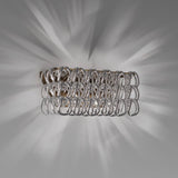 Giogali AP 2 Wall Light By Vistosi, Finish: Bronze, Color: Crystal/ Silver, , | Casa Di Luce Lighting