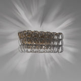 Giogali AP 2 Wall Light By Vistosi, Finish: Bronze, Color: Crystal/Smokey, , | Casa Di Luce Lighting