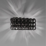 Giogali AP 2 Wall Light By Vistosi, Finish: Chrome, Color: Black, , | Casa Di Luce LightingG