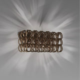 Giogali AP 2 Wall Light By Vistosi, Finish: Chrome, Color: Crystal/Bronze, , | Casa Di Luce Lighting
