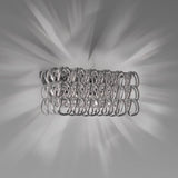 Giogali AP 2 Wall Light By Vistosi, Finish: Chrome, Color: Crystal Silver, , | Casa Di Luce Lighting
