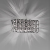 Giogali AP 2 Wall Light By Vistosi, Finish: Chrome, Color: Crystal Silver, , | Casa Di Luce Lighting