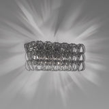 Giogali AP 2 Wall Light By Vistosi, Finish: Chrome, Color: Crystal/Smokey, , | Casa Di Luce Lighting