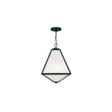 Glacier Outdoor Pendant 14'' Black Charcoal Black