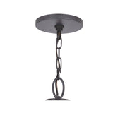 Glacier Outdoor Pendant 14'' Black Charcoal Black